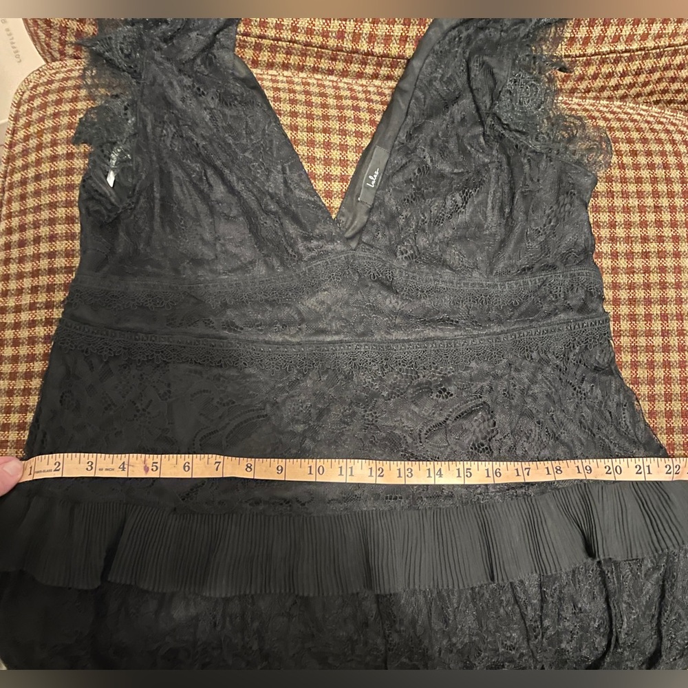 Lulus Marvelous Darling Black Lace Ruffled Tiered Maxi Dress - Picture 12 of 13